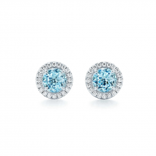 Tiffany Soleste Earrings Dupe Aquamarines Diamonds Necklace