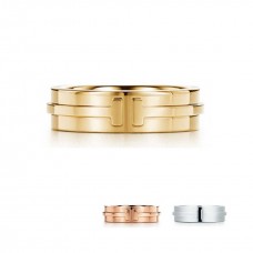 Tiffany T Two Ring Sterling Silver Unique Band Sale Party