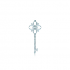 Tiffany Keys Floret Key Pendant Necklace Diamonds Jewellery
