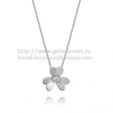 Van Cleef Arpels Frivole Necklace White Gold With Round Diamonds