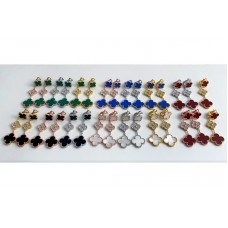 Van Cleef Arpels Magic Alhambra Earrings 3 Motifs With Diamonds