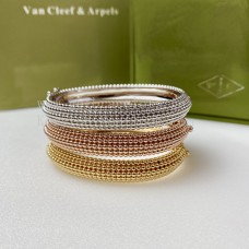 Van Cleef Arpels Perlee Pearls of Gold Bracelet 5 Rows Yellow Gold/Rose Gold/White Gold