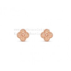 Van Cleef Arpels Sweet Alhambra Earstuds Rose Gold