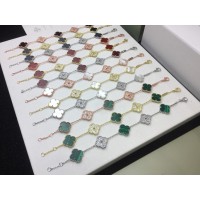 Van Cleef Arpels Alhambra Bracelet 5 Motifs Mother-of-pearl Diamond