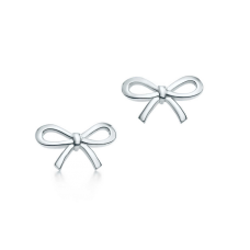 Tiffany Bow Bowknot Earrings Sterling Silver