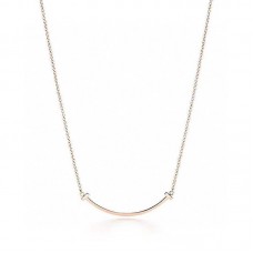 Tiffany T Collection Smile Face Necklace White Gold / Yellow Gold / Rose Gold Imitation